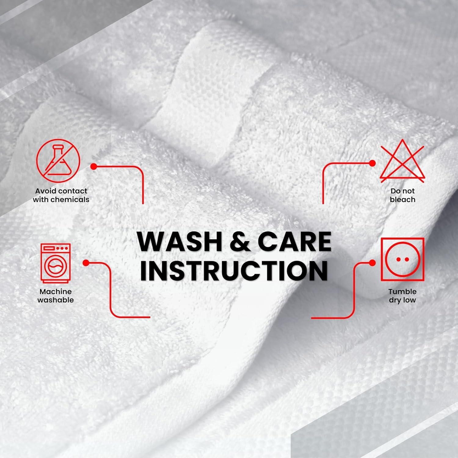 imageInfinitee Xclusives Luxury Bath Sheets Towels 1 Pack 600 GSM 35X70 Inches 100 Ring Spun Cotton Large Bath Towels for Bathroom Brilliant White Bath Sheets Pack 1Brilliant White