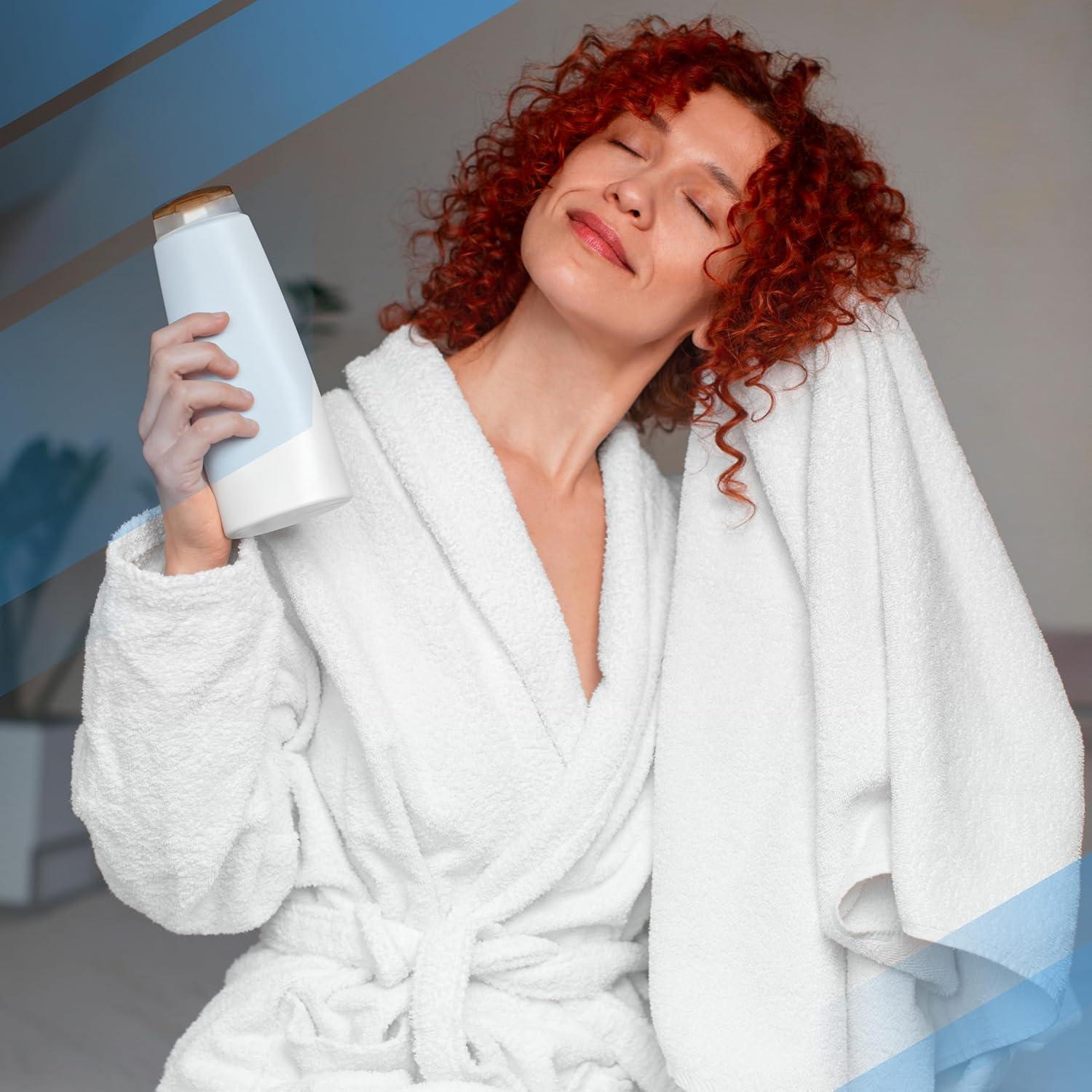 imageInfinitee Xclusives 100 Cotton Luxury Bath Towels Set of 2 27x54 Inches Brilliant White Bath Towels Pack 2Serene Teal