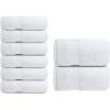 imageInfinitee Xclusives Premium White Hand Towels 6 Pack 16x28 Inches Hotel and Spa Quality  Bath Sheets Towels for Adults  2 Pack Extra Large Bath Towels 35x70100 Soft Cotton