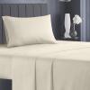 imageInfinitee Xclusives Twin Sheet Set of 3 Beige 16inch Deep Pocket Twin Sheets  Soft Brushed Microfiber Twin Bed Sheets  Easy Fit and WrinkleFree