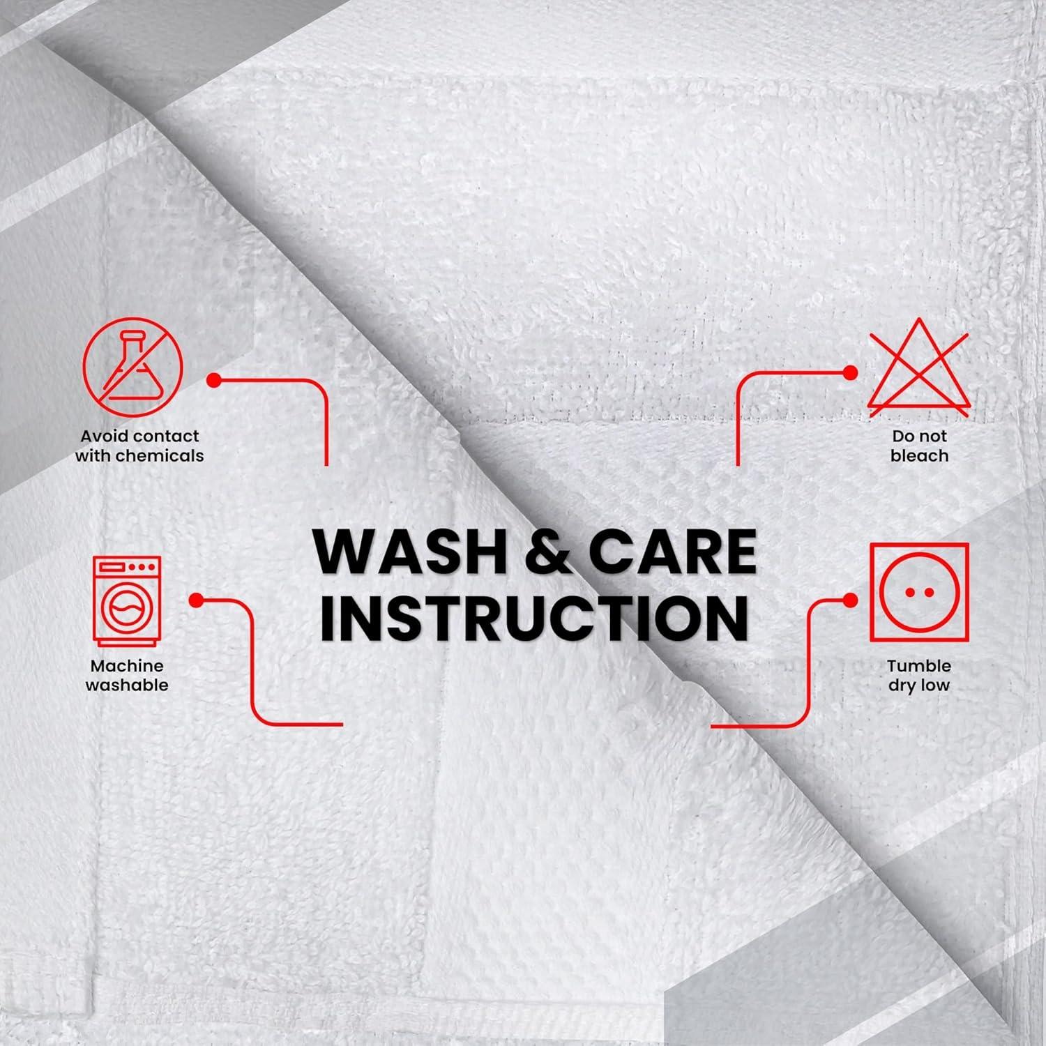 imageInfinitee Xclusives Luxury Wash Cloths for Showering 13x13 Cotton Hand Towels for Bathroom UltraSoft amp Highly Absorbent 6Pack Gym Spa amp Hotel