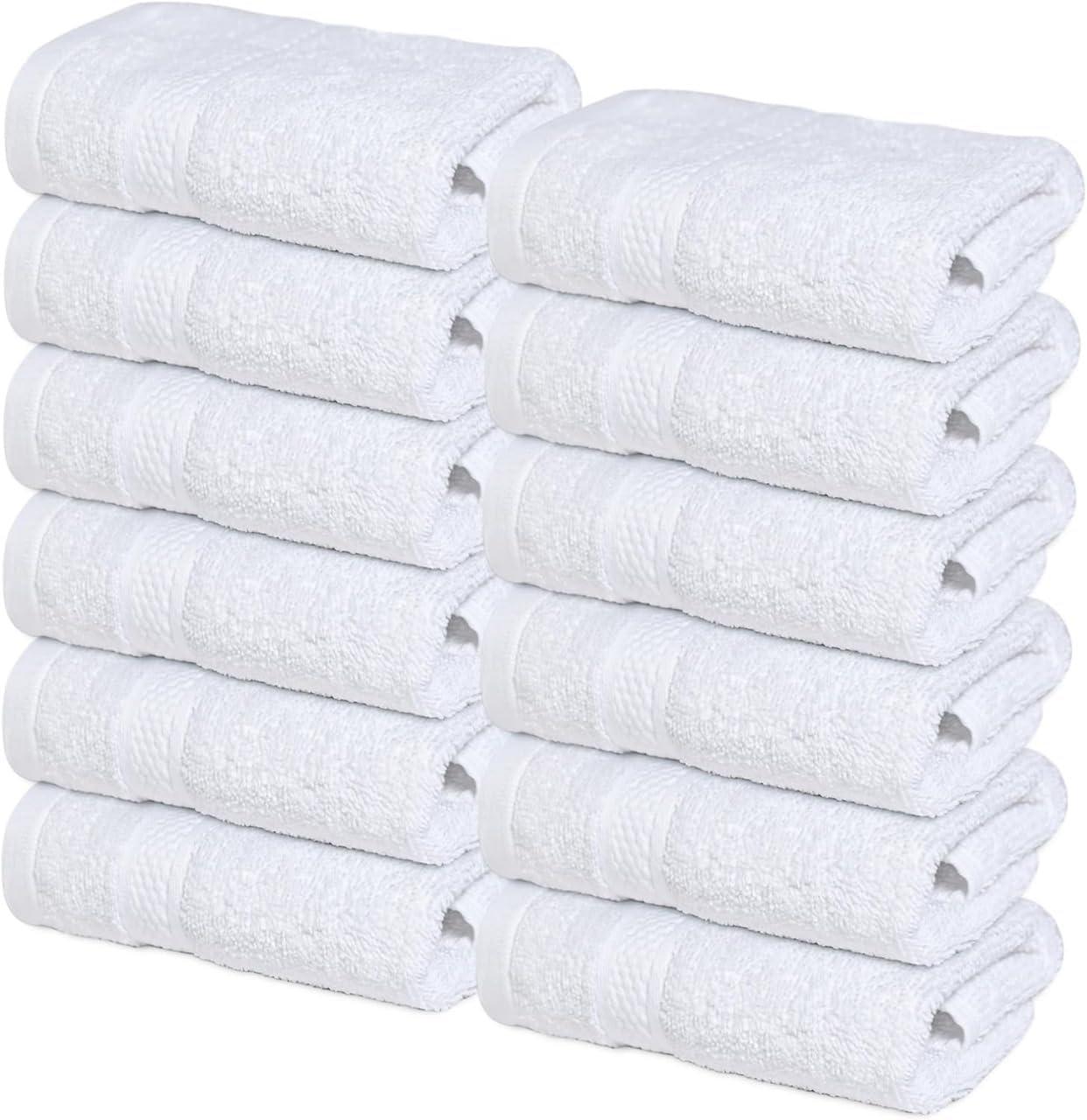 imageInfinitee Xclusives Luxury Wash Cloths for Showering 13x13 Cotton Hand Towels for Bathroom UltraSoft amp Highly Absorbent 6Pack Gym Spa amp Hotel