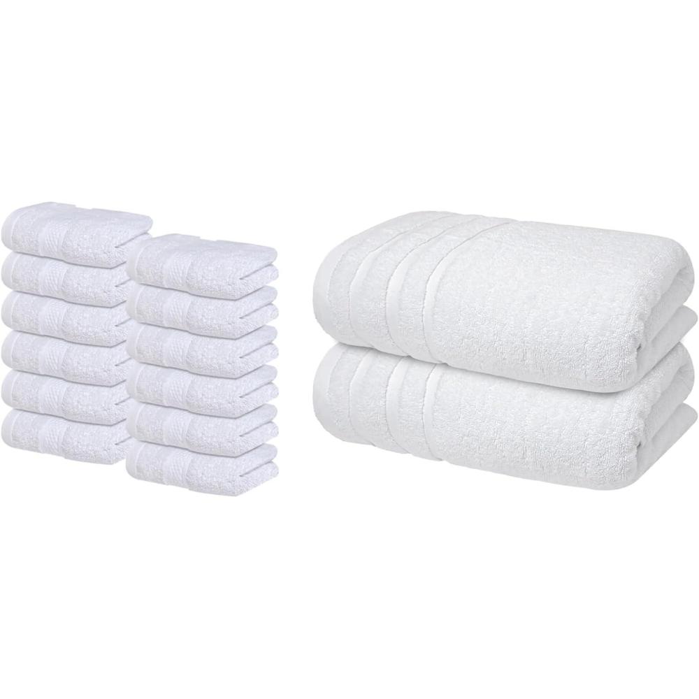 imageInfinitee Xclusives Luxury Wash Cloths for Showering 13x13 Cotton Hand Towels for Bathroom UltraSoft amp Highly Absorbent 6Pack Gym Spa amp Hotel