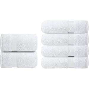 Infinitee Xclusives Premium White Bath Sheets – Pack of 2, 35×70 Inches Large Bath Sheet Towel + Bath Towels Set Pack of 4