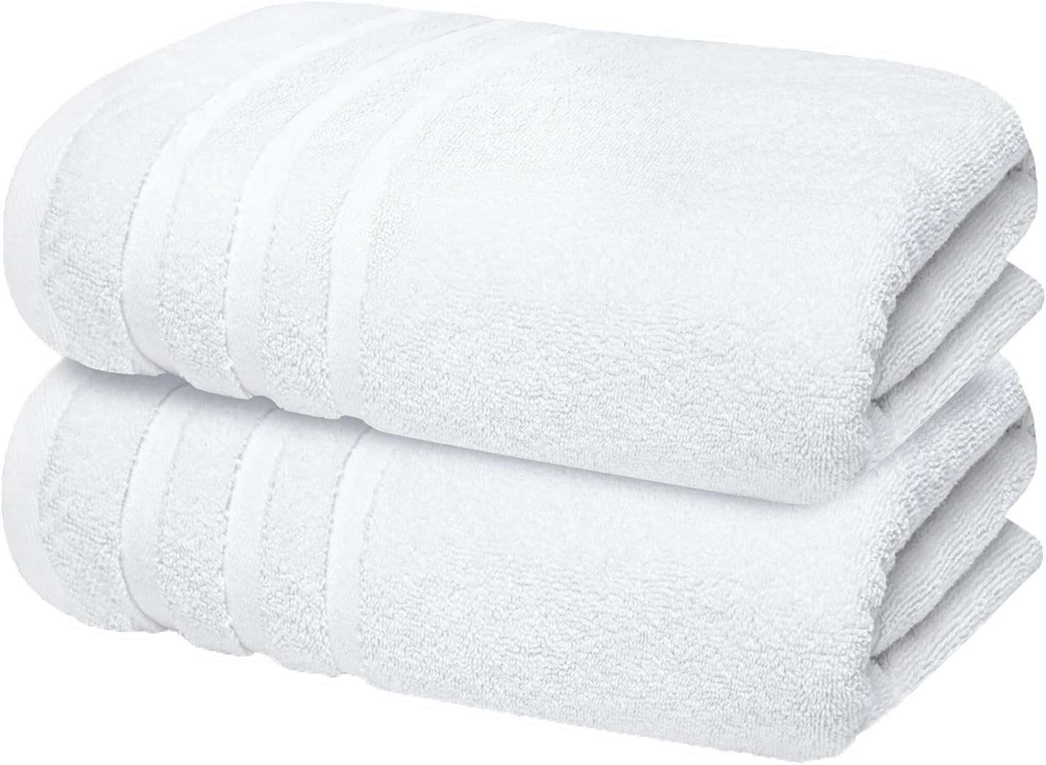 image:imageInfinitee Xclusives White Cotton Bath Towels Set of 427x54 Inches Soft Absorbent Quick Dry Durable Bath Towels Set of 227x54 Inches Soft Absorbent