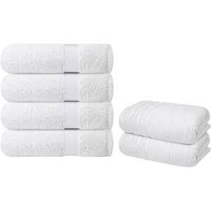Infinitee Xclusives White Cotton Bath Towels Set of 4-27×54 Inches, Soft, Absorbent, Quick Dry, Durable – Bath Towels Set of 2-27×54 Inches, Soft, Absorbent