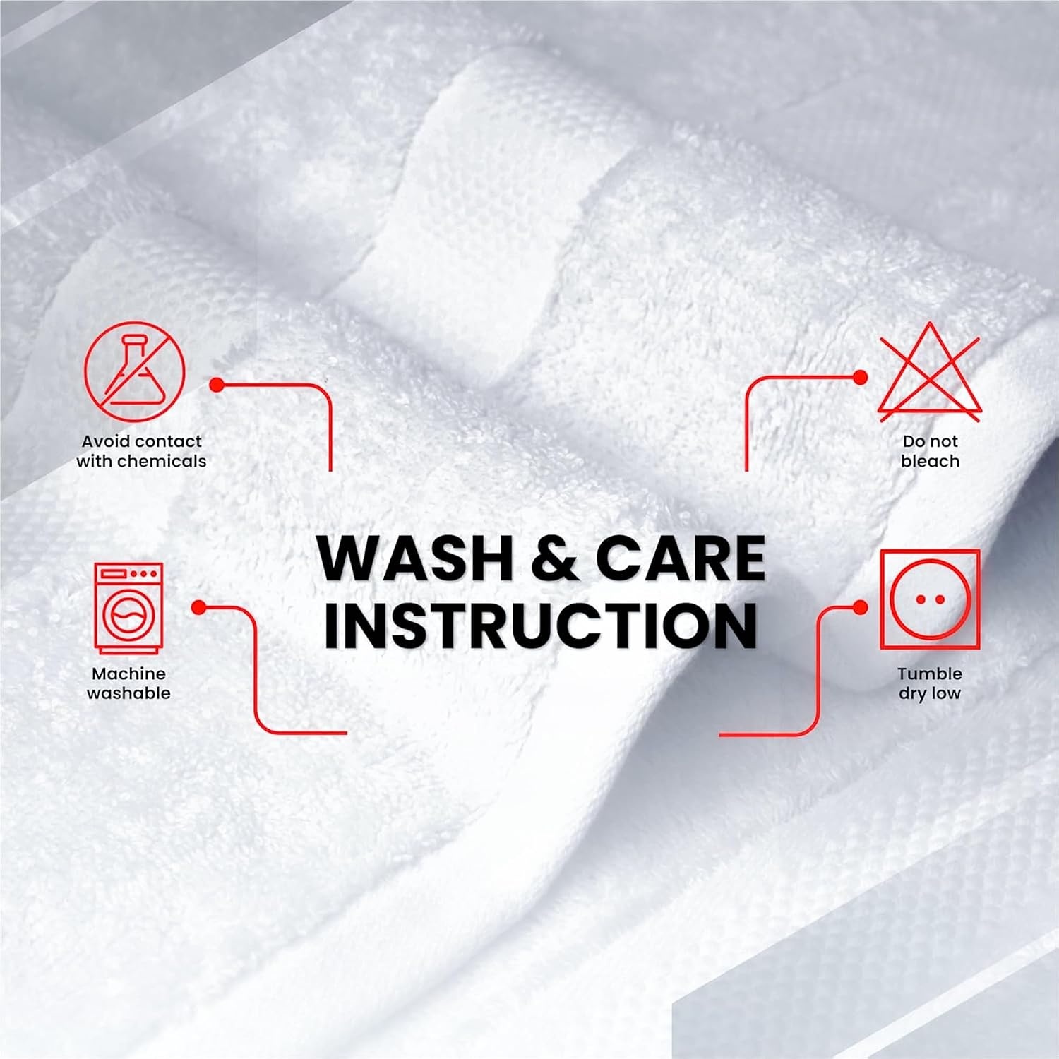 image:imageInfinitee Xclusives Bath Sheets Extra Large 2 Pack 600 GSM 35 x 70Brilliant White