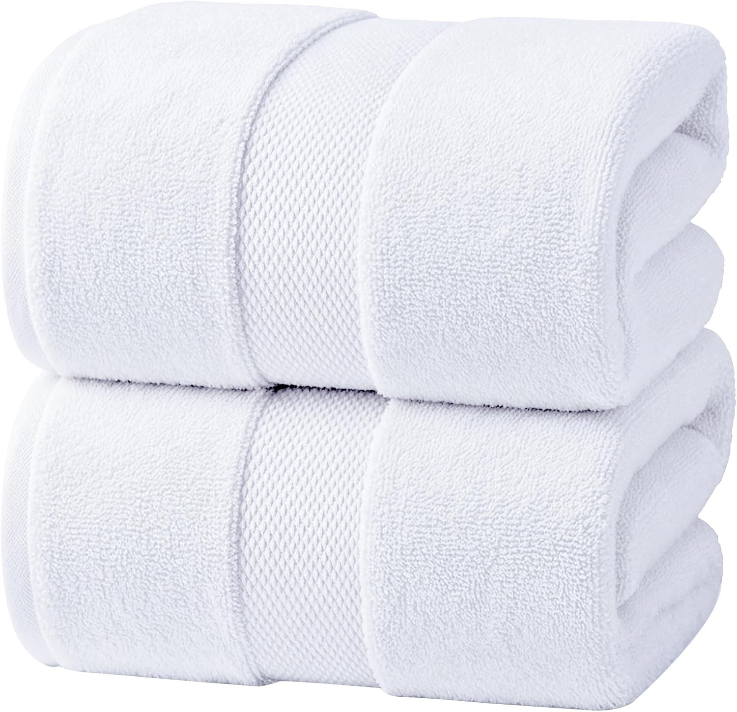 image:imageInfinitee Xclusives Bath Sheets Extra Large 2 Pack 600 GSM 35 x 70Brilliant White