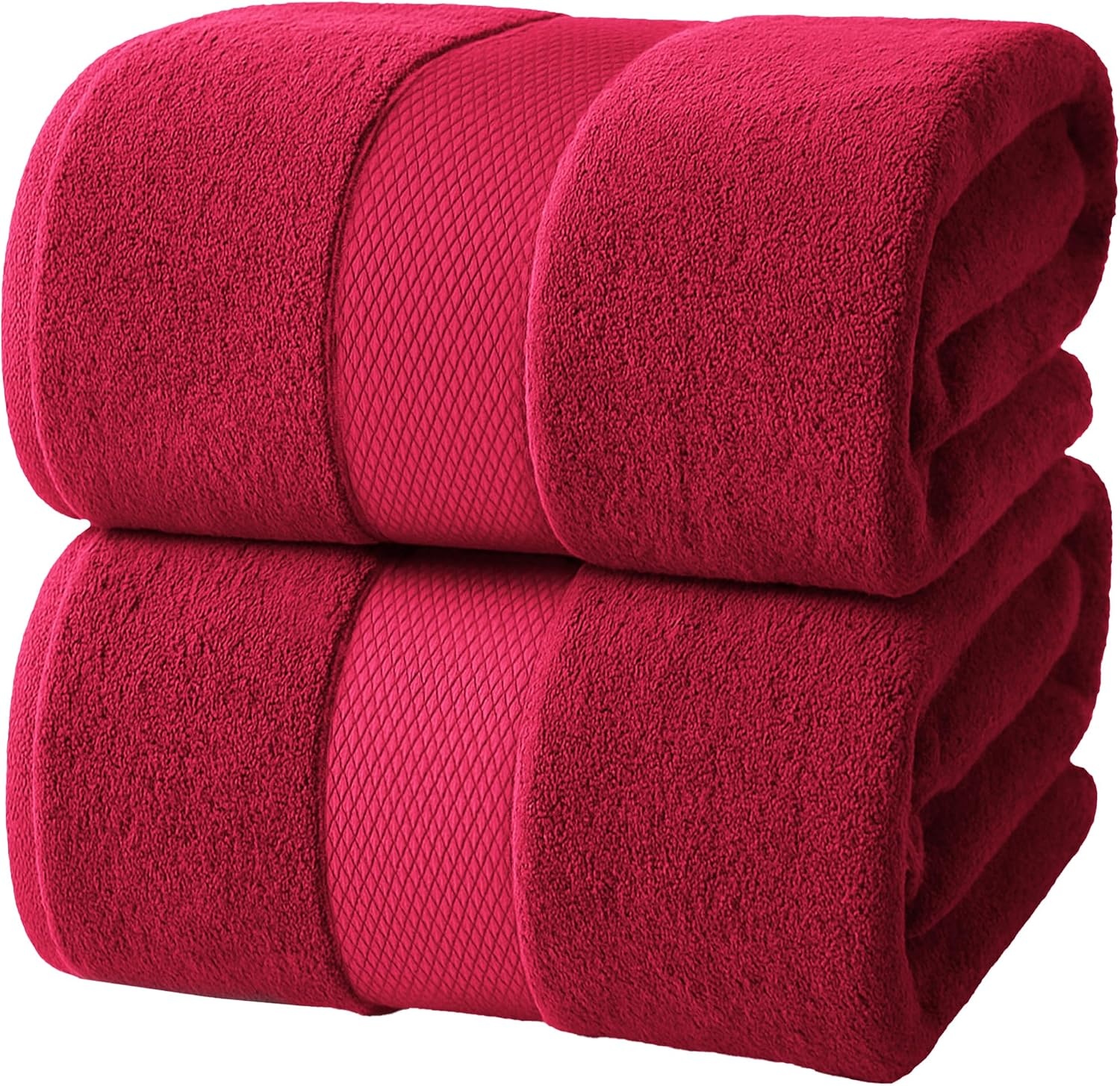 image:imageInfinitee Xclusives Bath Sheets Extra Large 2 Pack 600 GSM 35 x 70Burgundy