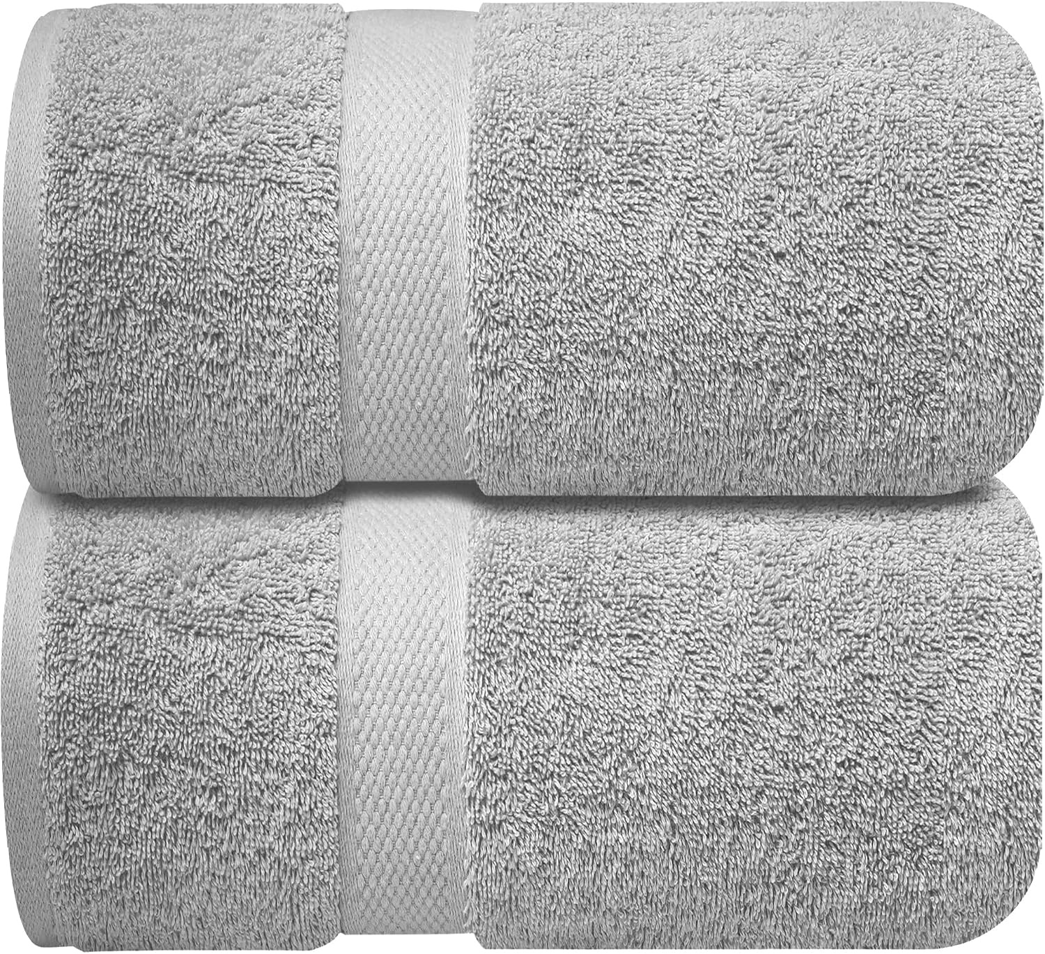 image:imageInfinitee Xclusives Bath Sheets Extra Large 2 Pack 600 GSM 35 x 70Charming Grey