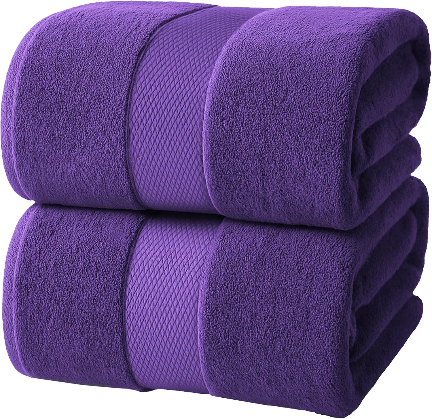 image:imageInfinitee Xclusives Bath Sheets Extra Large 2 Pack 600 GSM 35 x 70Profound Purple