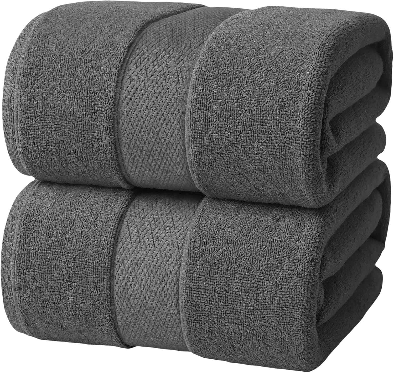 image:imageInfinitee Xclusives Bath Sheets Extra Large 2 Pack 600 GSM 35 x 70Shadow Grey