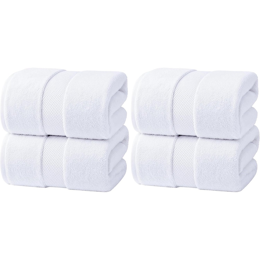 image:imageInfinitee Xclusives Bath Sheets Extra Large 2 Pack 600 GSM 35 x 70Brilliant White