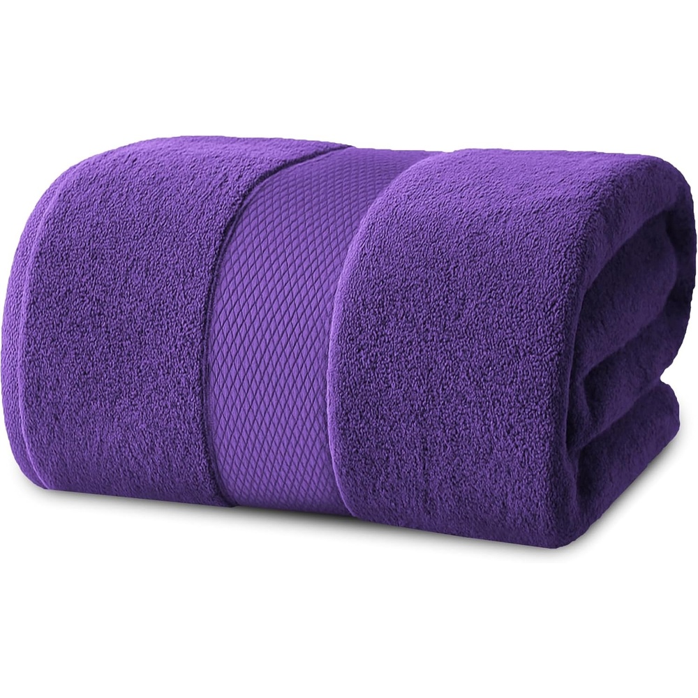 image:imageInfinitee Xclusives Bath Sheets Extra Large 2 Pack 600 GSM 35 x 70Profound Purple