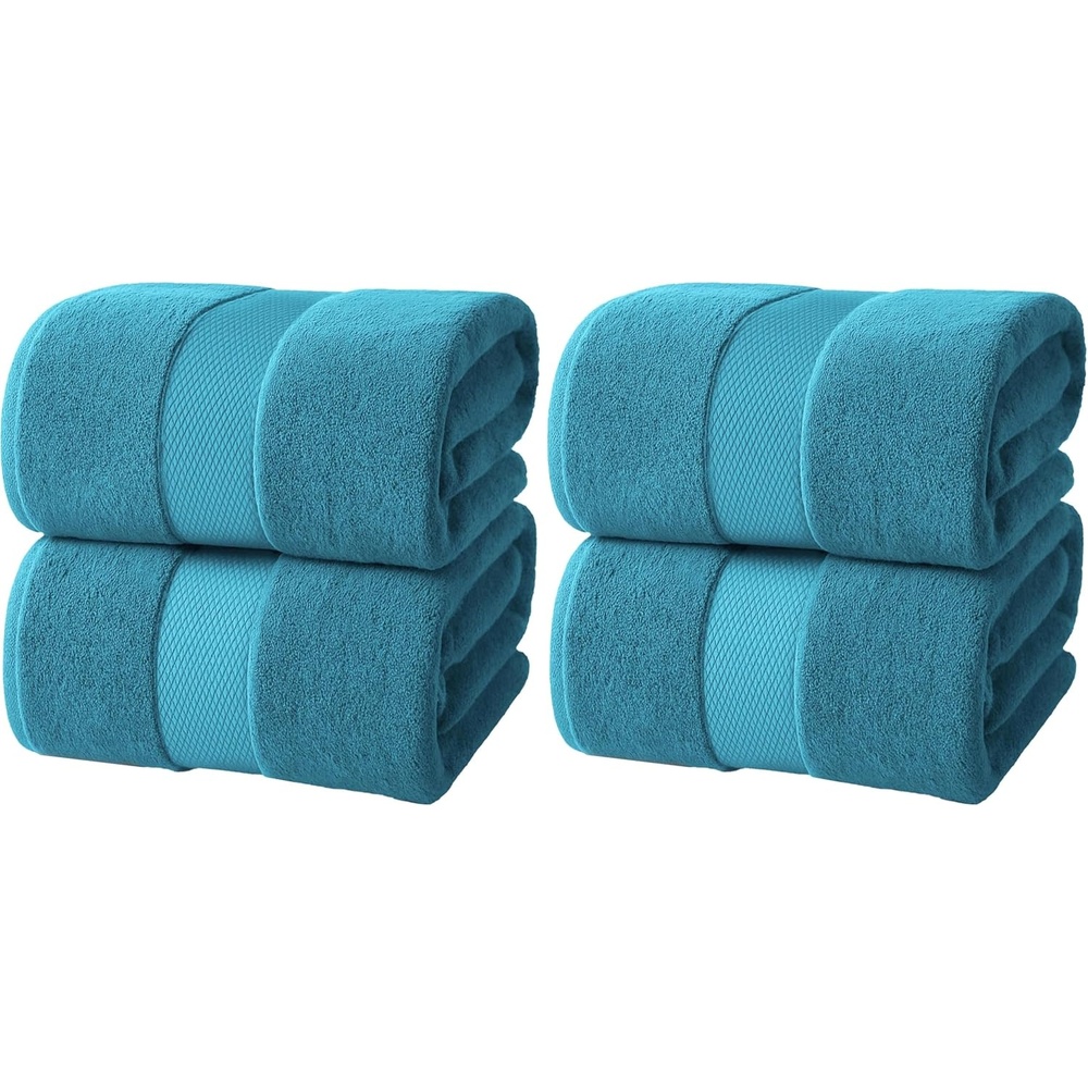 image:imageInfinitee Xclusives Bath Sheets Extra Large 2 Pack 600 GSM 35 x 70Serene Teal