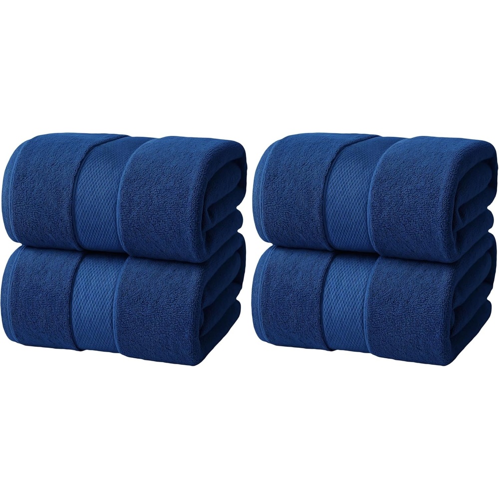 image:imageInfinitee Xclusives Bath Sheets Extra Large 2 Pack 600 GSM 35 x 70Tranquil Navy