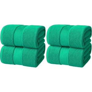 Infinitee Xclusives Bath Sheets Extra Large – 2 Pack – 600 GSM |35″ x 70″|(Vivid Green)